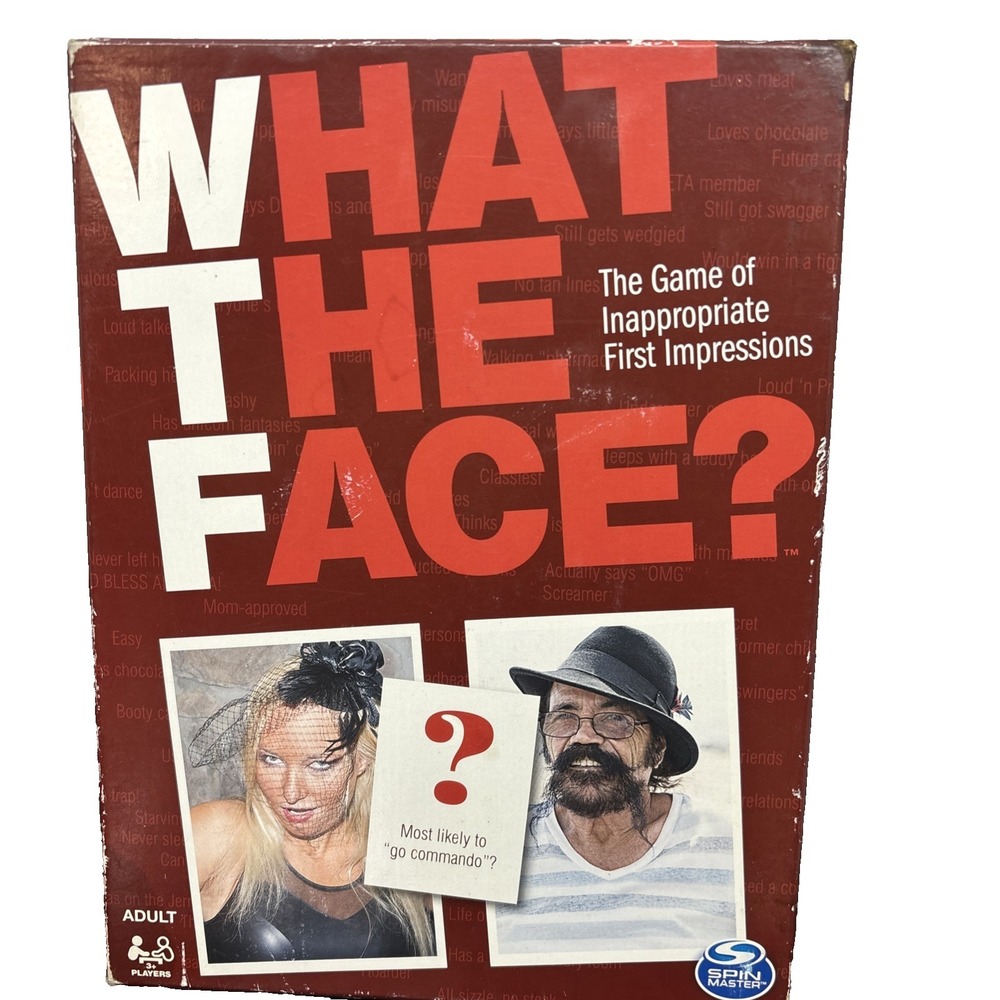 What The Face? Spin‎ Master Adult Party Game Of Inappropriate First Impressions